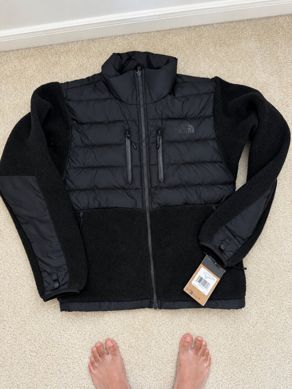 BRAND NEW THE NORTH FACE DENALI RMST HYBRID DOWN TEK JACKET - MENS SMALL 50% OFF